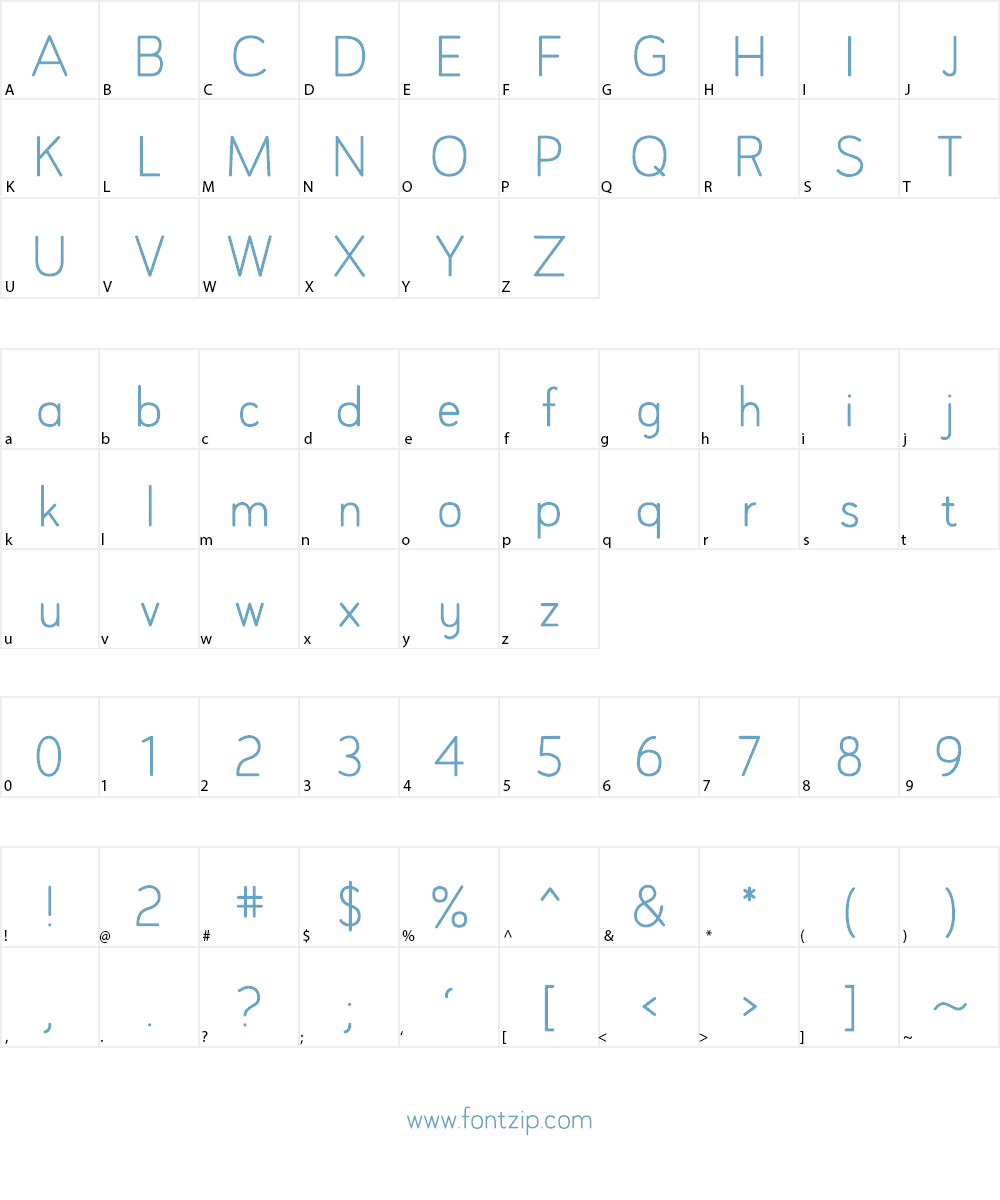 DLE Geomet Font Character